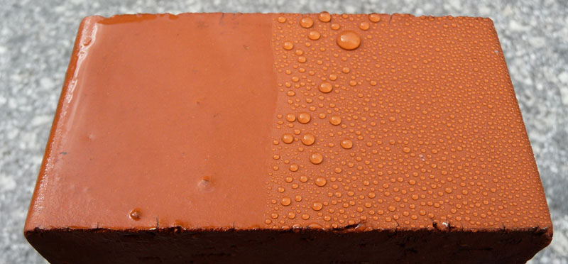 Hydrohobierter Stein